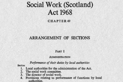 50th anniversary of the 1968 Social Work Scotland Act